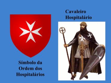 Cavaleiro Hospitalário. Símbolo da Ordem dos Hospitalários.